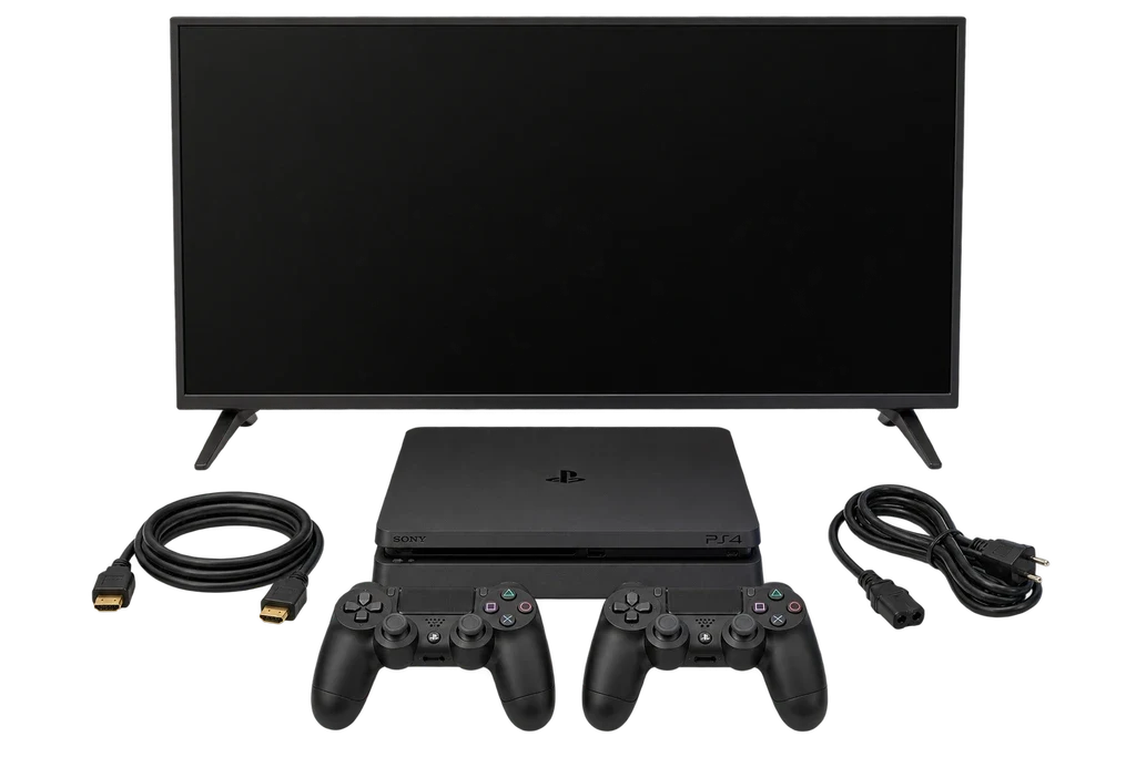 Stay Home: PS4 + телевизор